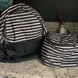 Ivivva backpack and lunch kit